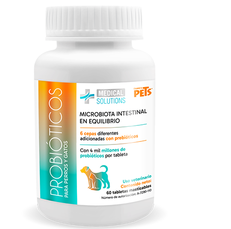 MS Probióticos 60 Tabletas Masticables (Perros - Gatos )